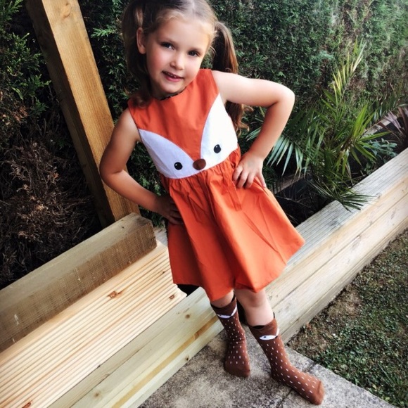 Fox Dress 🦊 and Knee High Set - Picture 3 of 7